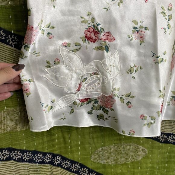 Rare Victoria’s Secret Gold Label 2 Piece Floral Pajama Set Size Small - Picture 4 of 14